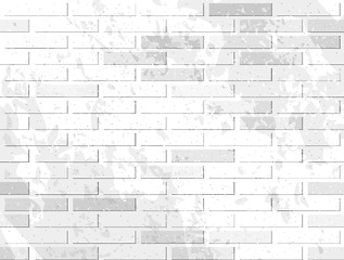 Image showing White brick wall