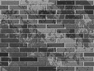 Image showing Grey brick wall