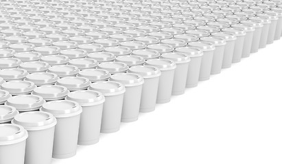 Image showing Paper coffee cups 