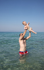 Image showing Fun in sea water