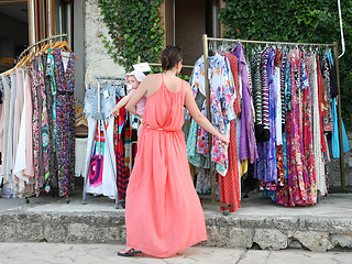 Image showing Girls in shopping