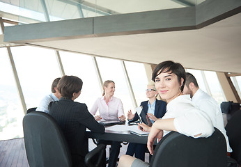 Image showing business woman on meeting