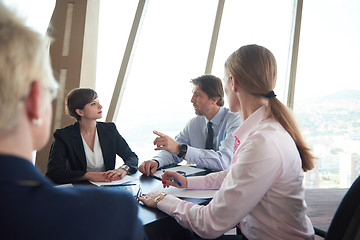 Image showing business woman on meeting