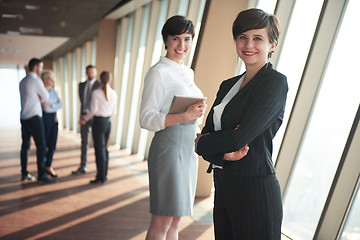 Image showing business people group, females as team leaders