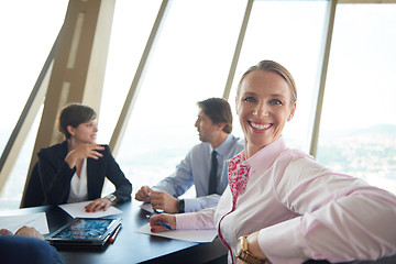 Image showing business woman on meeting