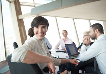 Image showing business woman on meeting