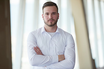 Image showing business man with beard at modern office