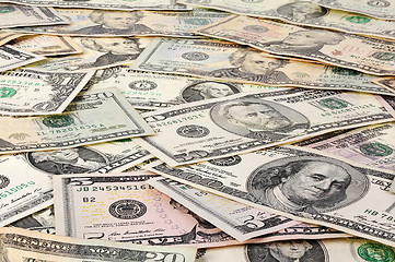 Image showing Dollars as background
