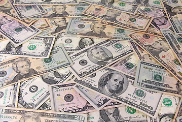 Image showing Dollars as background