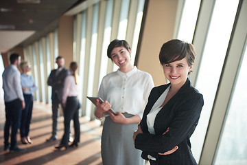 Image showing business people group, females as team leaders