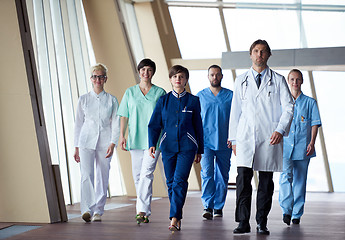 Image showing doctors team walking