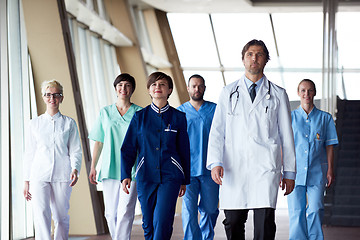 Image showing doctors team walking