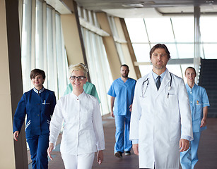 Image showing doctors team walking