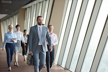 Image showing business people group walking