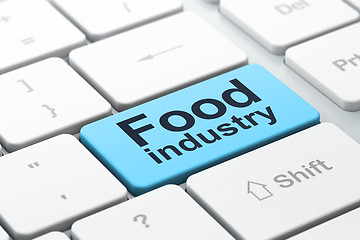 Image showing Industry concept: Food Industry on computer keyboard background