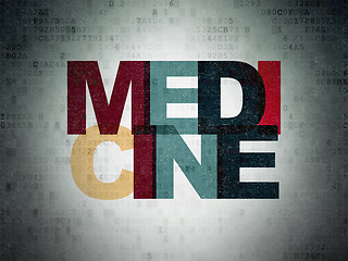 Image showing Health concept: Medicine on Digital Paper background