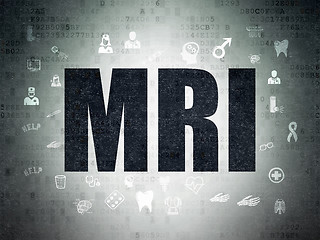 Image showing Medicine concept: MRI on Digital Paper background