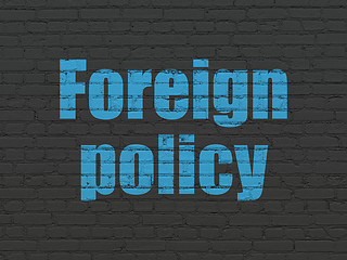 Image showing Politics concept: Foreign Policy on wall background