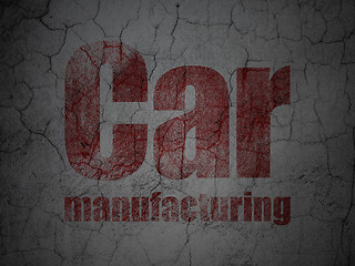 Image showing Industry concept: Car Manufacturing on grunge wall background