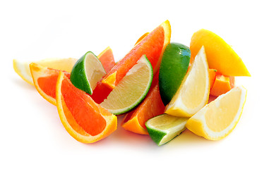 Image showing Citrus wedges