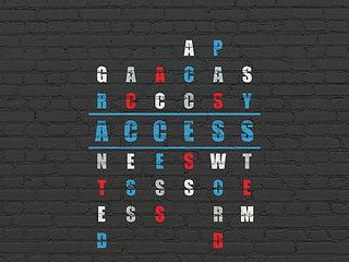 Image showing Safety concept: Access in Crossword Puzzle