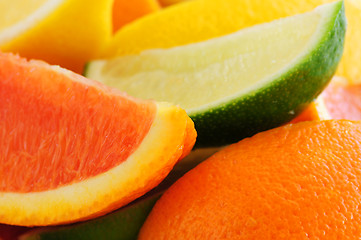 Image showing Citrus wedges