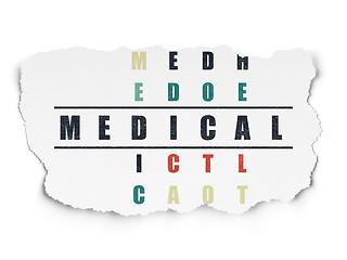 Image showing Medicine concept: Medical in Crossword Puzzle