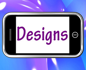 Image showing Designs Smartphone Means Web Designing And Planning