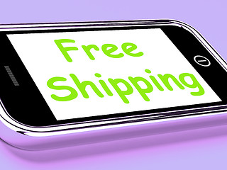 Image showing Free Shipping On Phone Shows No Charge Or Gratis Deliver