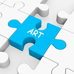 Image showing Art Puzzle Shows Arts Artistic Artist And Artwork\r