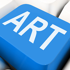 Image showing Art Key Means Artistic Or Artwork\r