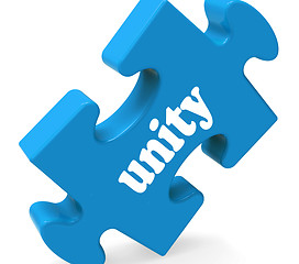 Image showing Unity Shows Partner Team Teamwork Or Collaboration