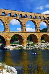 Image showing Pont du Gard in southern France