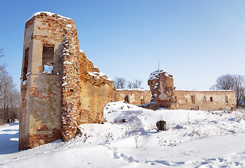 Image showing ruins , Belarus. Winter