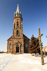 Image showing Catholic Church.  close-up