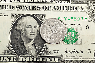 Image showing US Dollar .  close-up  