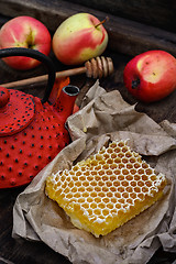 Image showing Still life with honeycombs