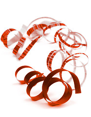 Image showing Red Curled Streamers