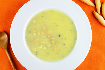 Image showing Cream Asparagus Soup