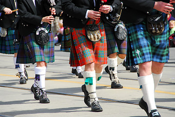 Image showing Scottish marching band