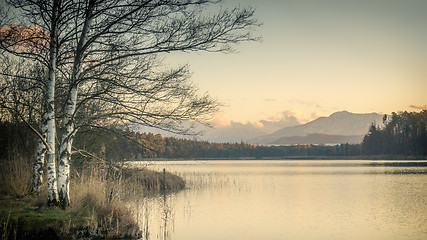 Image showing osterseen sunset