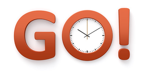 Image showing clock go