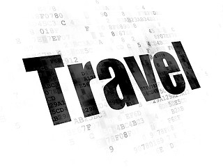 Image showing Travel concept: Travel on Digital background