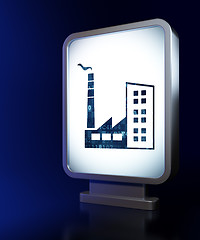 Image showing Industry concept: Industry Building on billboard background