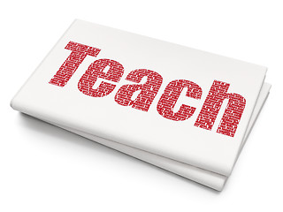 Image showing Education concept: Teach on Blank Newspaper background