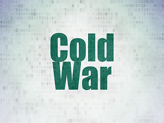 Image showing Political concept: Cold War on Digital Paper background