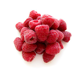 Image showing Raspberries on white 2