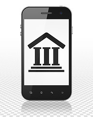 Image showing Law concept: Smartphone with Courthouse on display