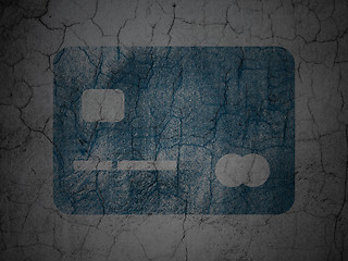 Image showing Banking concept: Credit Card on grunge wall background