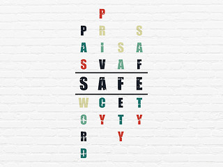 Image showing Safety concept: Safe in Crossword Puzzle